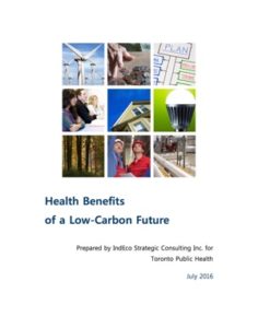 health benefits from releasing fewer greenhouse gases